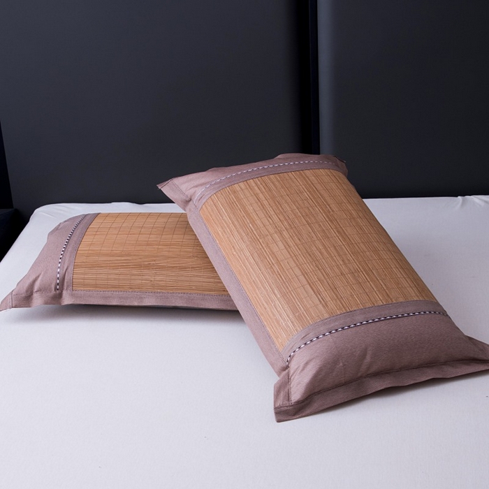 91家纺网 家纺一手货源 找家纺 莉迪娅 2026新款夏季凉席枕套藤席枕头套草席枕芯套 毛丝直角