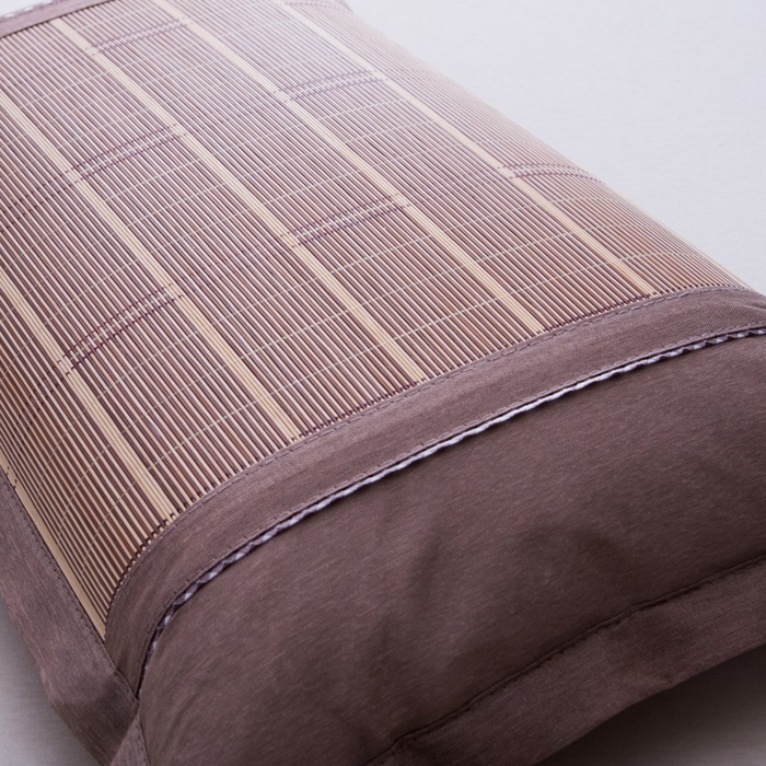 91家纺网 家纺一手货源 找家纺 莉迪娅 2026新款夏季凉席枕套藤席枕头套草席枕芯套 竹面直角1+1