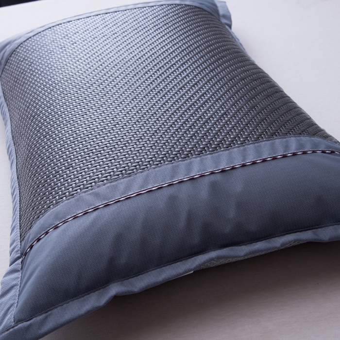 91家纺网 家纺一手货源 找家纺 莉迪娅 2026新款夏季凉席枕套藤席枕头套草席枕芯套 风花雪月灰