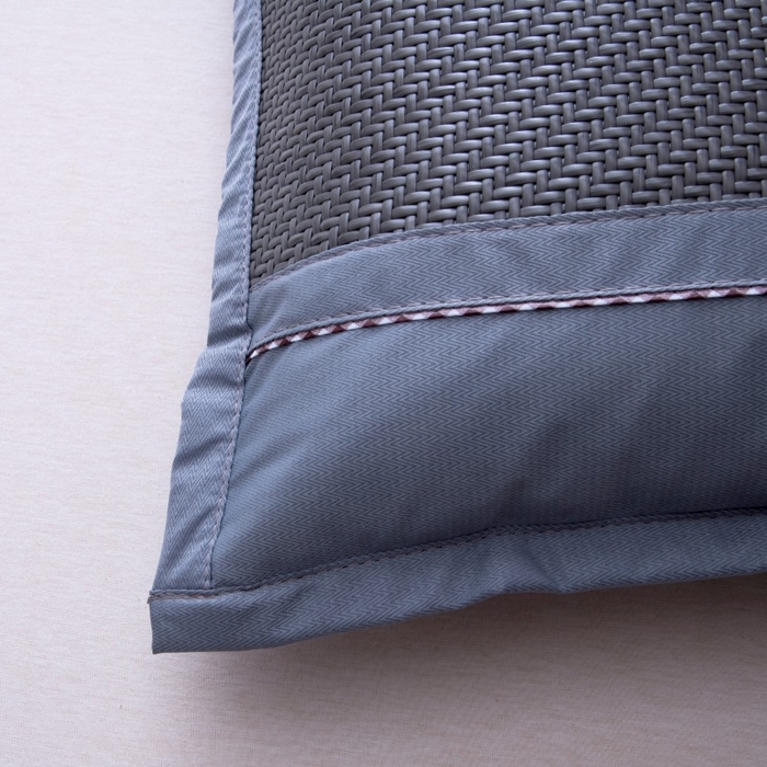 91家纺网 家纺一手货源 找家纺 莉迪娅 2026新款夏季凉席枕套藤席枕头套草席枕芯套 风花雪月灰