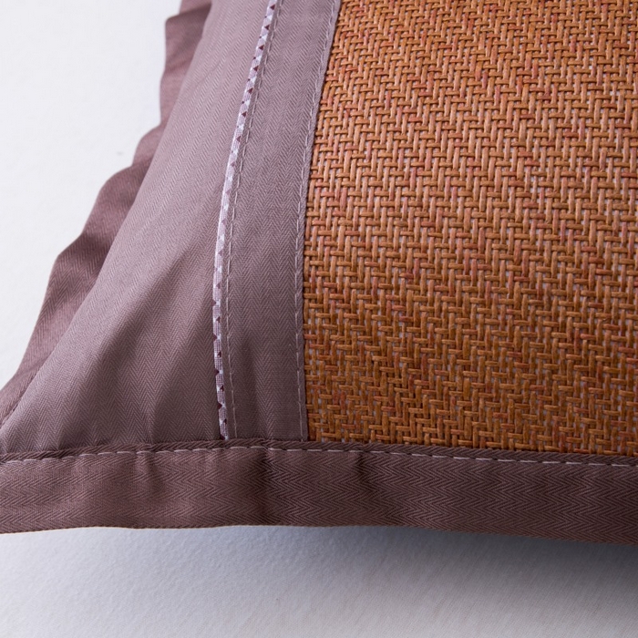 91家纺网 家纺一手货源 找家纺 莉迪娅 2026新款夏季凉席枕套藤席枕头套草席枕芯套 事事如意