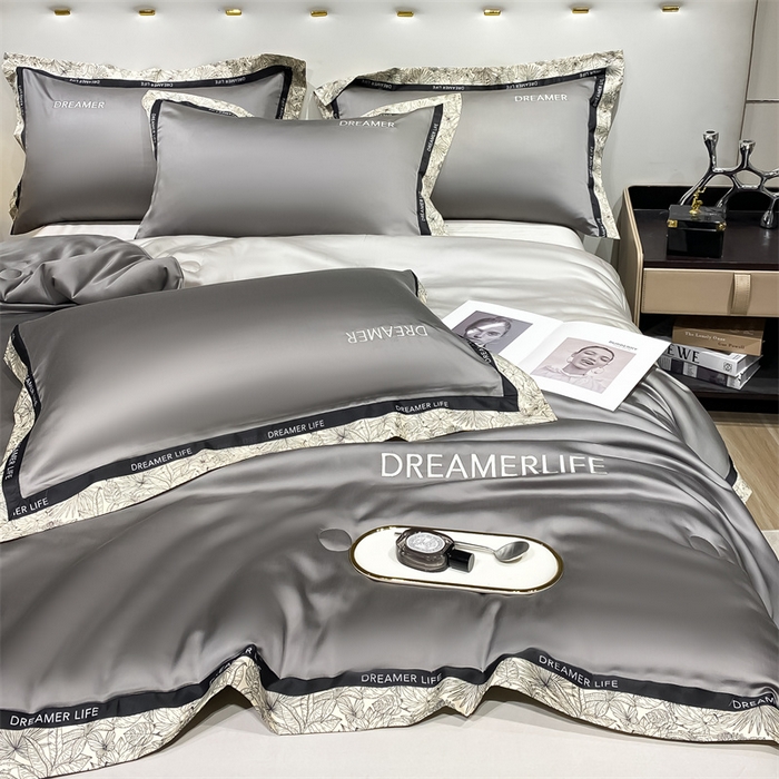 91家纺网 家纺一手货源 找家纺 （总）眷恋家纺 2026新款水洗真丝冰丝宽边刺绣夏被三件套四件套-克里斯汀系列