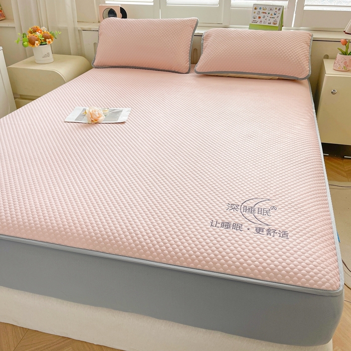 91家纺网 家纺一手货源 找家纺 （总）邵依家纺 2026新款A类冰豆豆凉席床笠豆豆席子