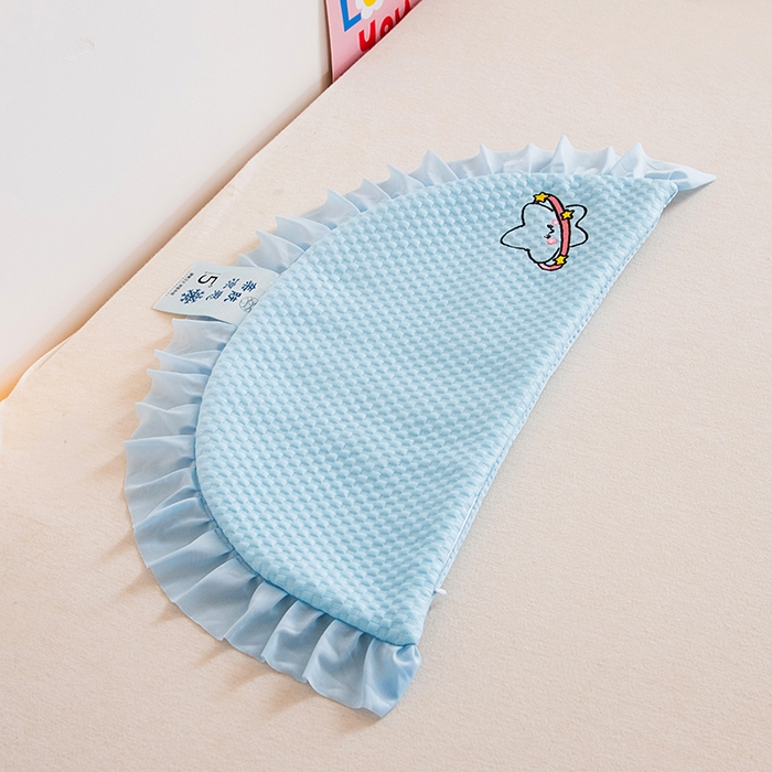 91家纺网 家纺一手货源 找家纺 莉迪娅 2026新款糖果月亮凉豆豆荞麦枕枕头枕芯 糖果月亮 蓝