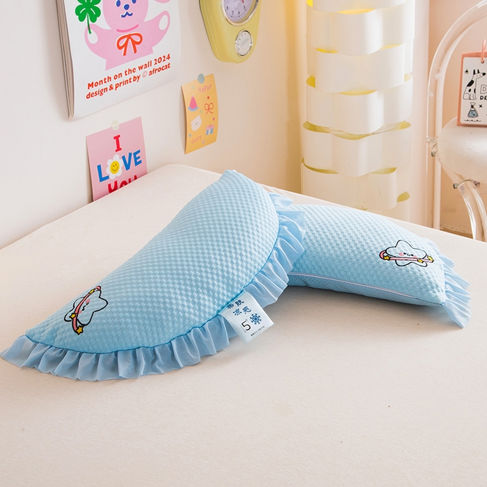 莉迪娅 2026新款糖果月亮凉豆豆荞麦枕枕头枕芯 糖果月亮 蓝