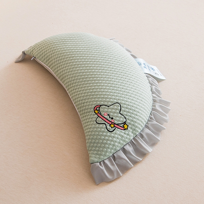 91家纺网 家纺一手货源 找家纺 莉迪娅 2026新款糖果月亮凉豆豆荞麦枕枕头枕芯 糖果月亮 绿