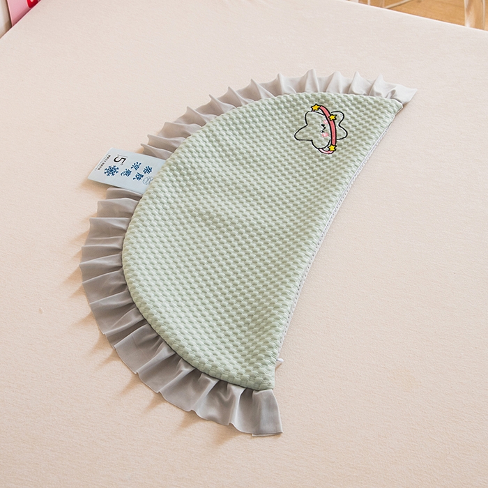 91家纺网 家纺一手货源 找家纺 莉迪娅 2026新款糖果月亮凉豆豆荞麦枕枕头枕芯 糖果月亮 绿