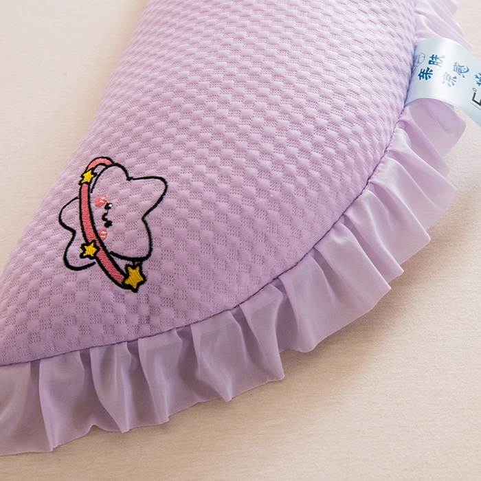 91家纺网 家纺一手货源 找家纺 莉迪娅 2026新款糖果月亮凉豆豆荞麦枕枕头枕芯 糖果月亮 紫