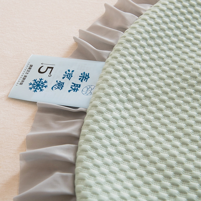 91家纺网 家纺一手货源 找家纺 莉迪娅 2026新款糖果月亮凉豆豆荞麦枕枕头枕芯 糖果月亮 绿