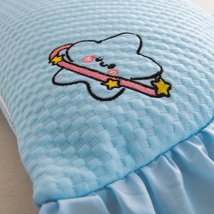 91家纺网 家纺一手货源 找家纺 莉迪娅 2026新款糖果月亮凉豆豆荞麦枕枕头枕芯 糖果月亮 蓝