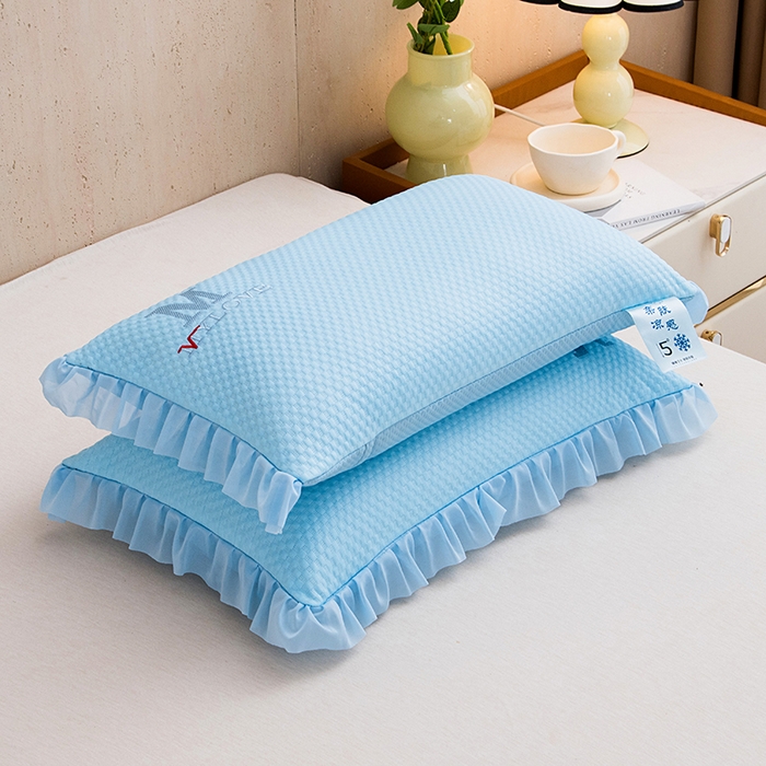 91家纺网 家纺一手货源 找家纺 莉迪娅 2026新款糖果凉豆豆荞麦枕枕头枕芯 糖果凉豆豆蓝