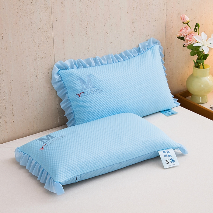 91家纺网 家纺一手货源 找家纺 莉迪娅 2026新款糖果凉豆豆荞麦枕枕头枕芯 糖果凉豆豆蓝