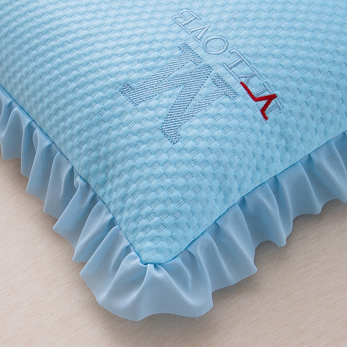 91家纺网 家纺一手货源 找家纺 莉迪娅 2026新款糖果凉豆豆荞麦枕枕头枕芯 糖果凉豆豆蓝