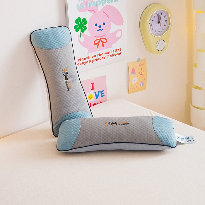 91家纺网 家纺一手货源 找家纺 莉迪娅 2026新款凉豆豆颈椎枕枕头枕芯 劲养劲椎枕 蓝