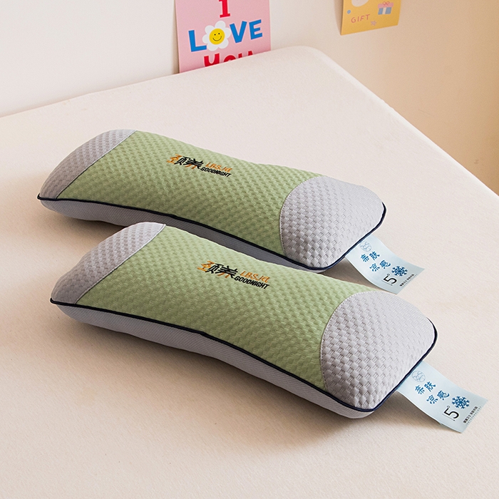 91家纺网 家纺一手货源 找家纺 莉迪娅 2026新款凉豆豆颈椎枕枕头枕芯 劲养劲椎枕 绿