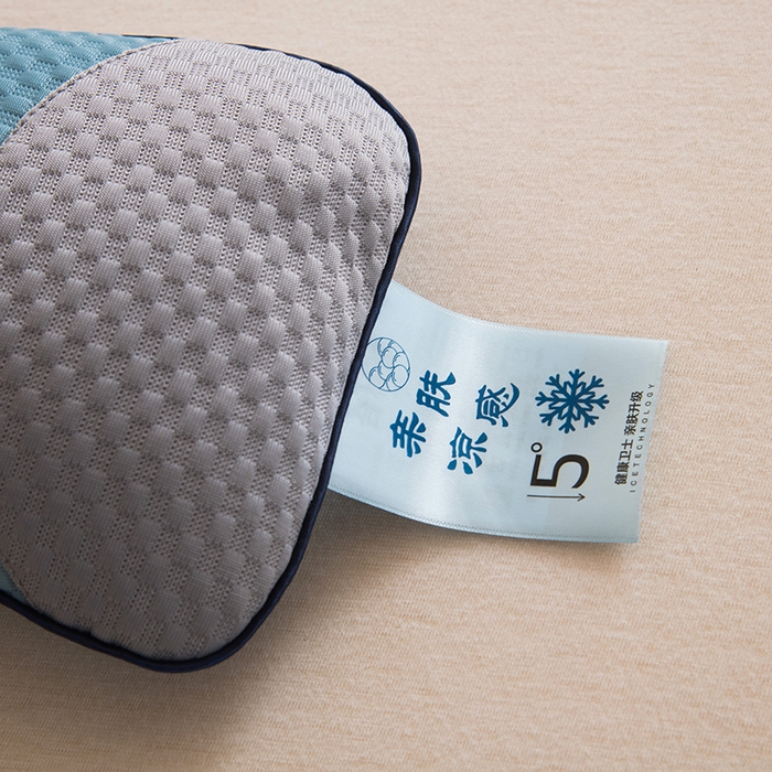 91家纺网 家纺一手货源 找家纺 莉迪娅 2026新款凉豆豆颈椎枕枕头枕芯 劲养颈椎枕 灰