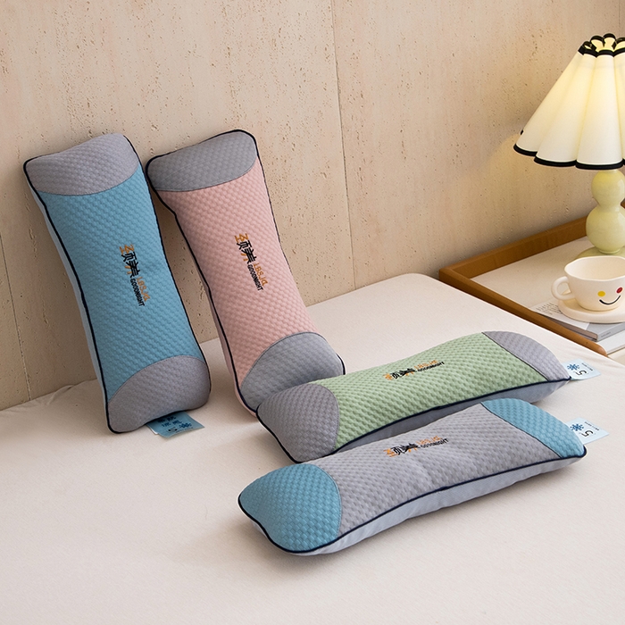 91家纺网 家纺一手货源 找家纺 莉迪娅 2026新款凉豆豆颈椎枕枕头枕芯 劲养颈椎枕 灰