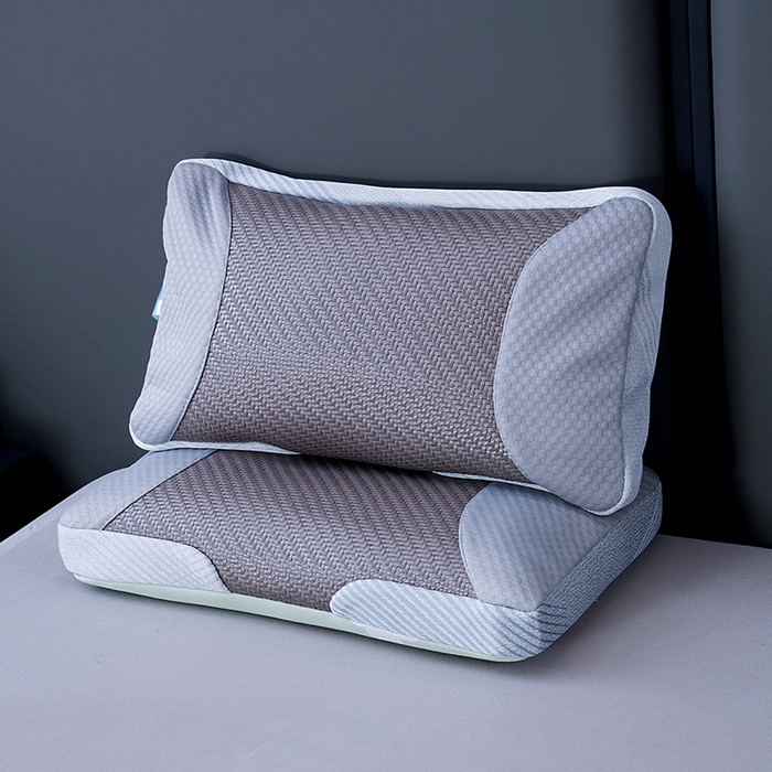 91家纺网 家纺一手货源 找家纺 莉迪娅 2026新款立体冰藤荞麦枕枕头枕芯 古藤立体冰藤枕 灰