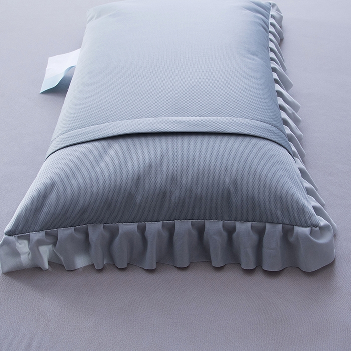 91家纺网 家纺一手货源 找家纺 莉迪娅 2026新款立体冰藤荞麦枕枕头枕芯 花好月圆灰