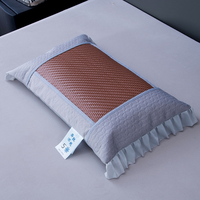 91家纺网 家纺一手货源 找家纺 莉迪娅 2026新款立体冰藤荞麦枕枕头枕芯 花好月圆 咖