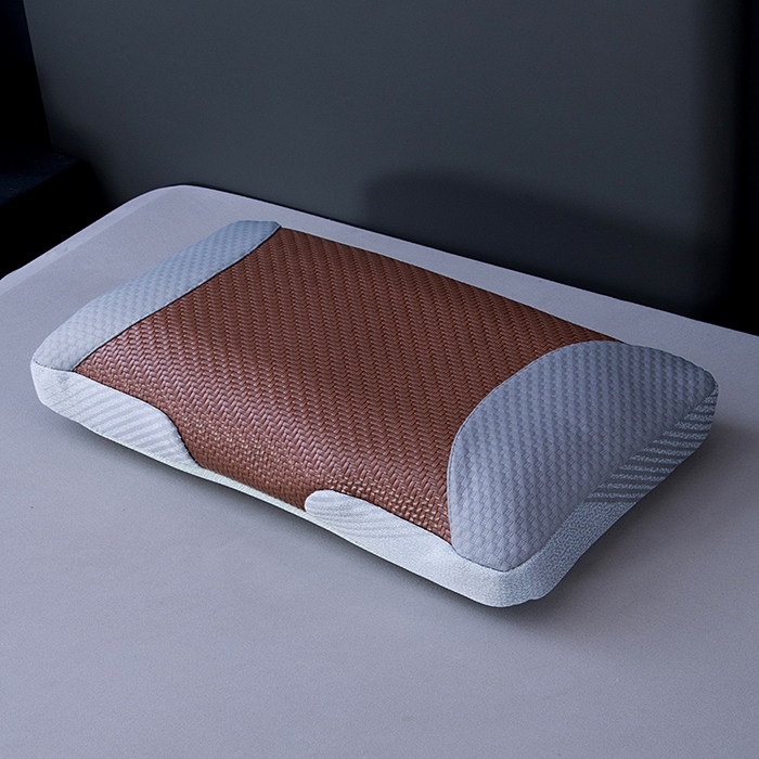 91家纺网 家纺一手货源 找家纺 莉迪娅 2026新款立体冰藤荞麦枕枕头枕芯 古藤立体冰藤枕 咖