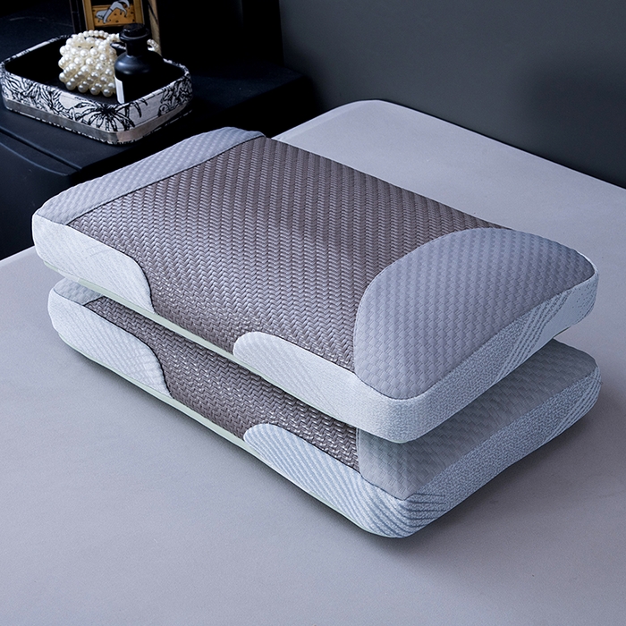 91家纺网 家纺一手货源 找家纺 莉迪娅 2026新款立体冰藤荞麦枕枕头枕芯 古藤立体冰藤枕 灰