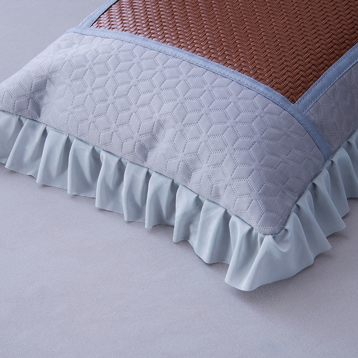 91家纺网 家纺一手货源 找家纺 莉迪娅 2026新款立体冰藤荞麦枕枕头枕芯 花好月圆 咖