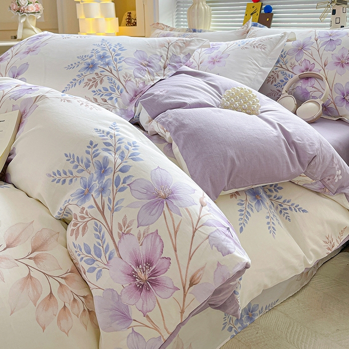 91家纺网 家纺一手货源 找家纺 （总）大柏树 2026新款全棉纯棉13376印花四件套