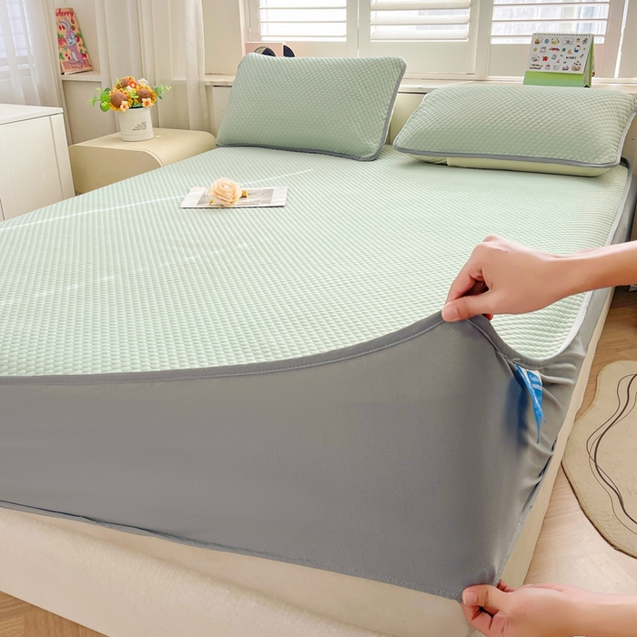 91家纺网 家纺一手货源 找家纺 （总）邵依家纺 2026新款A类冰豆豆凉席床笠豆豆席子