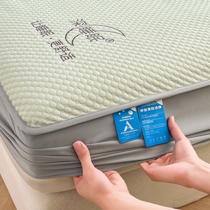 91家纺网 家纺一手货源 找家纺 （总）邵依家纺 2026新款A类冰豆豆凉席床笠豆豆席子