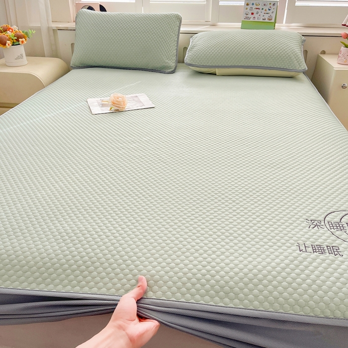 91家纺网 家纺一手货源 找家纺 （总）邵依家纺 2026新款A类冰豆豆凉席床笠豆豆席子