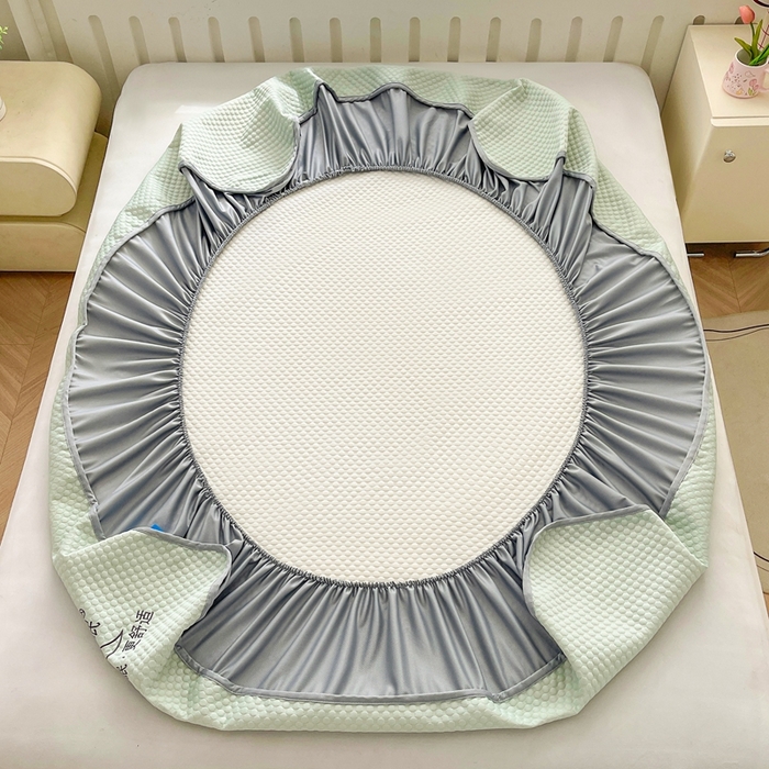 91家纺网 家纺一手货源 找家纺 （总）邵依家纺 2026新款A类冰豆豆凉席床笠豆豆席子