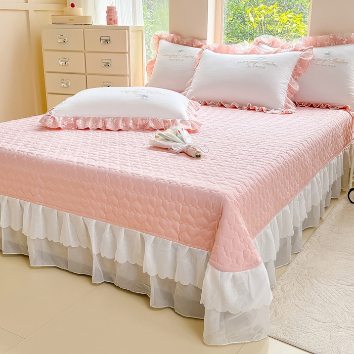 91家纺网 家纺一手货源 找家纺 （总）莉迪娅 2026新款A类糯小棉刺绣花边四件套-铃兰系列