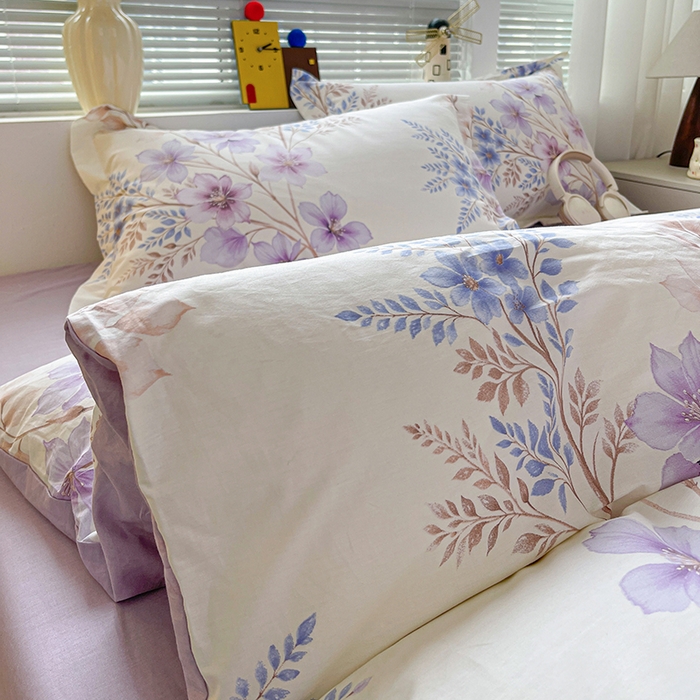 91家纺网 家纺一手货源 找家纺 大柏树 2026新款全棉纯棉13376印花四件套 晴川