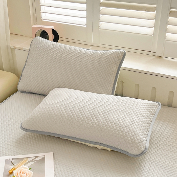 91家纺网 家纺一手货源 找家纺 邵依家纺 2026新款A类冰豆豆凉席床笠豆豆席子 床笠-云汀灰