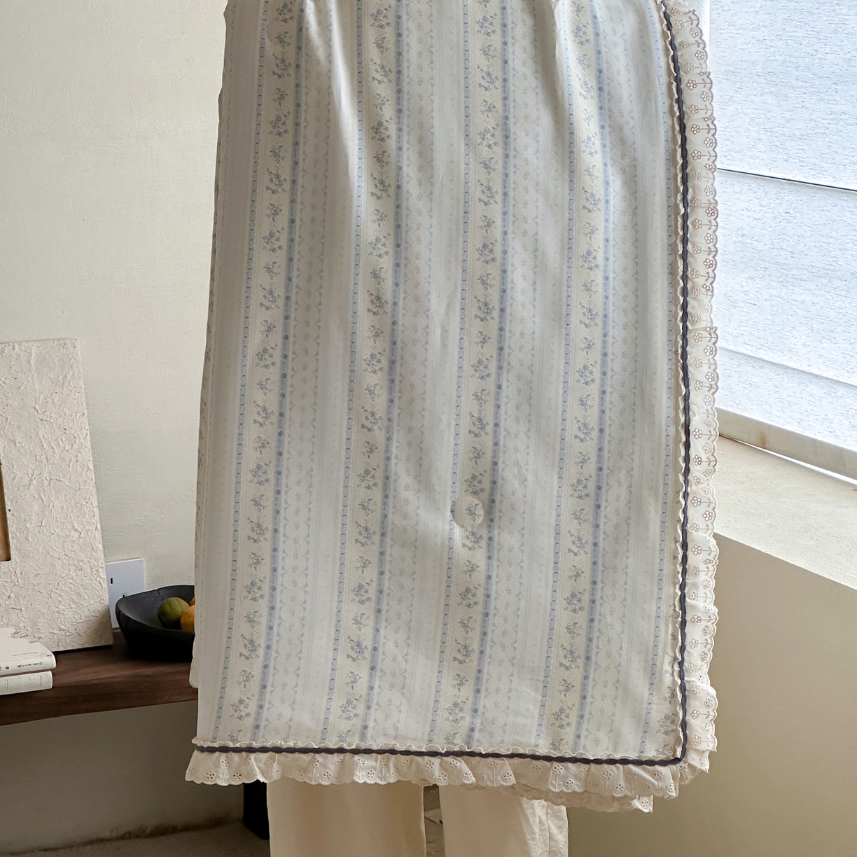 91家纺网 家纺一手货源 找家纺 一加一 2026新款全棉活性印花立体花边大豆夏被夏凉被空调被四件套 浅纹蓝