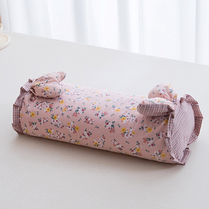 91家纺网 家纺一手货源 找家纺 莉迪娅 2026新款全棉纯棉荞麦枕枕头枕芯 全棉兔子枕-温柔粉