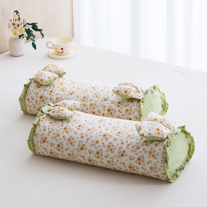 91家纺网 家纺一手货源 找家纺 莉迪娅 2026新款全棉纯棉荞麦枕枕头枕芯 全棉兔子枕-繁花