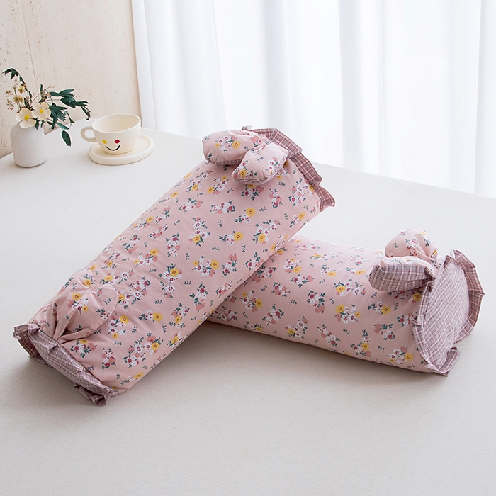 莉迪娅 2026新款全棉纯棉荞麦枕枕头枕芯 全棉兔子枕-温柔粉