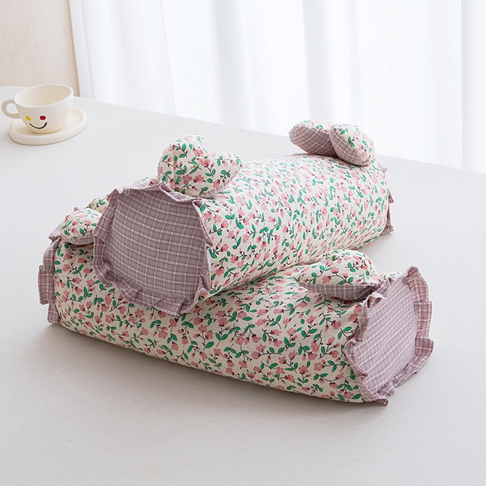 91家纺网 家纺一手货源 找家纺 莉迪娅 2026新款全棉纯棉荞麦枕枕头枕芯 全棉兔子枕-清雅