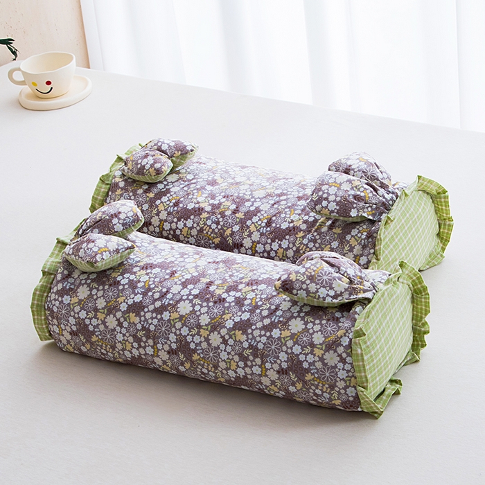 91家纺网 家纺一手货源 找家纺 莉迪娅 2026新款全棉纯棉荞麦枕枕头枕芯 全棉兔子枕-高雅