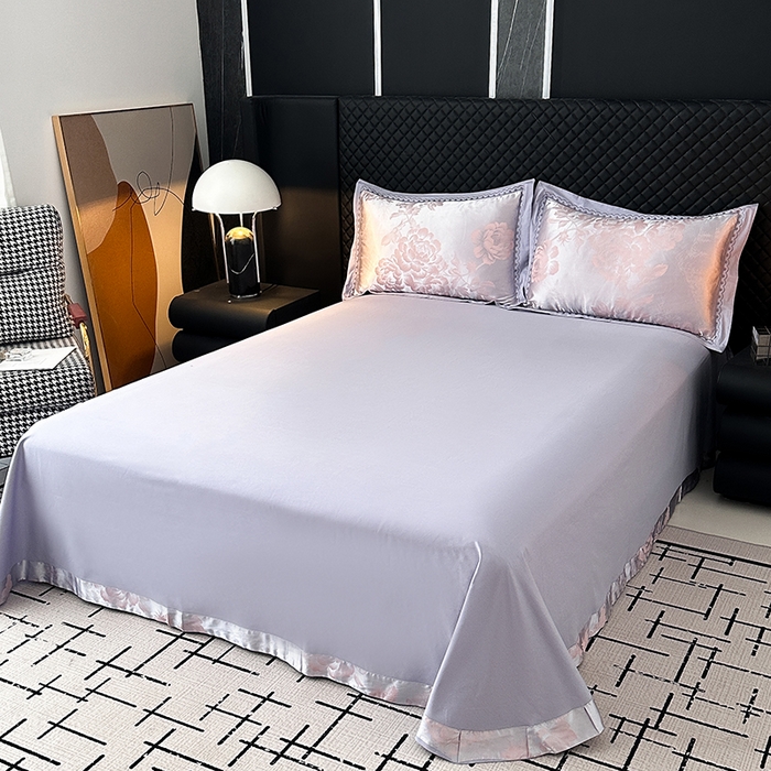 91家纺网 家纺一手货源 找家纺 莉迪娅 2026新款全棉纯棉贡缎提花夏被夏凉被空调被四件套 琴瑟天香