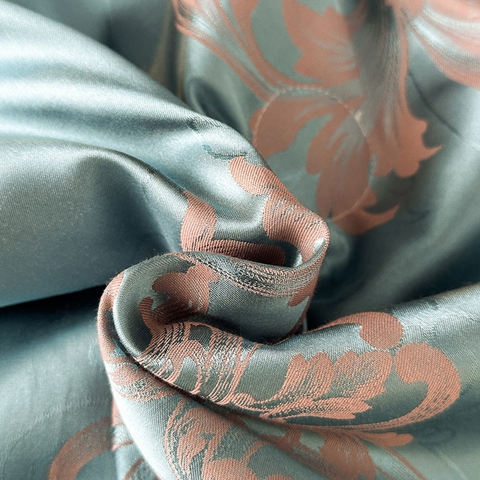 91家纺网 家纺一手货源 找家纺 莉迪娅 2026新款全棉纯棉贡缎提花夏被夏凉被空调被四件套 黛菲儿兰驼