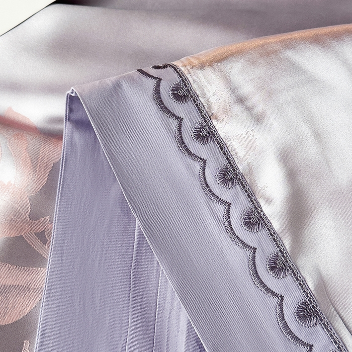 91家纺网 家纺一手货源 找家纺 莉迪娅 2026新款全棉纯棉贡缎提花夏被夏凉被空调被四件套 琴瑟天香