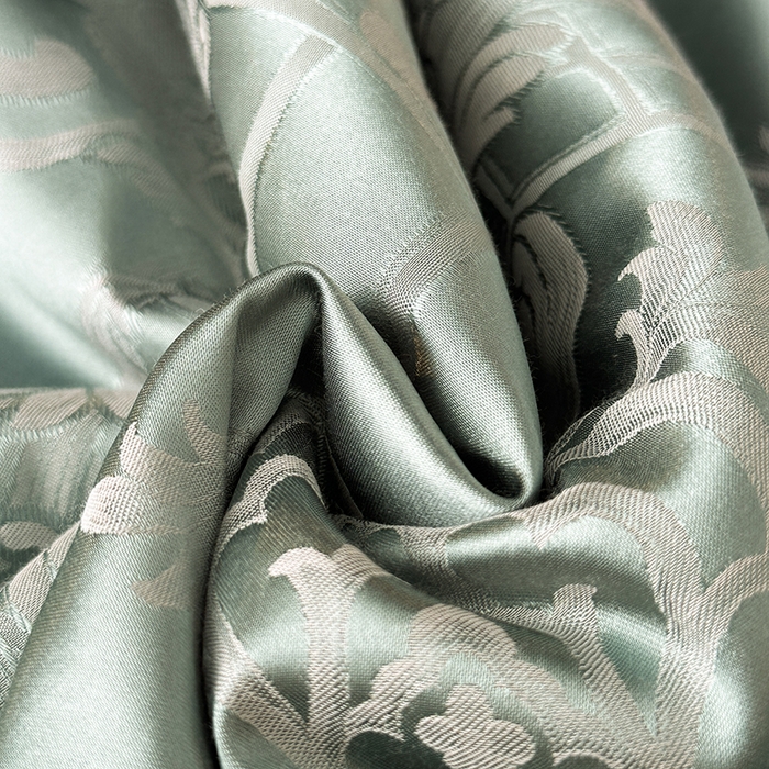 91家纺网 家纺一手货源 找家纺 莉迪娅 2026新款全棉纯棉贡缎提花夏被夏凉被空调被四件套 清凉一夏水绿