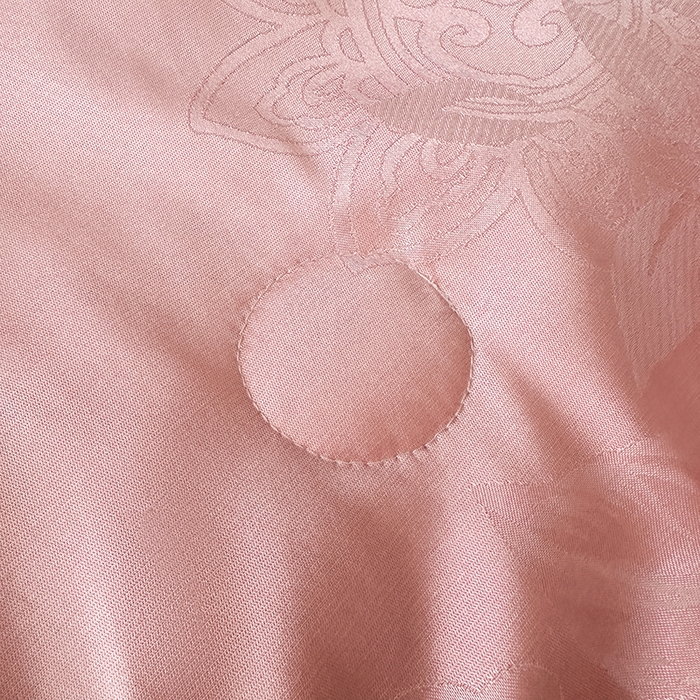 91家纺网 家纺一手货源 找家纺 莉迪娅 2026新款全棉纯棉贡缎提花夏被夏凉被空调被四件套 曼陀罗红玉