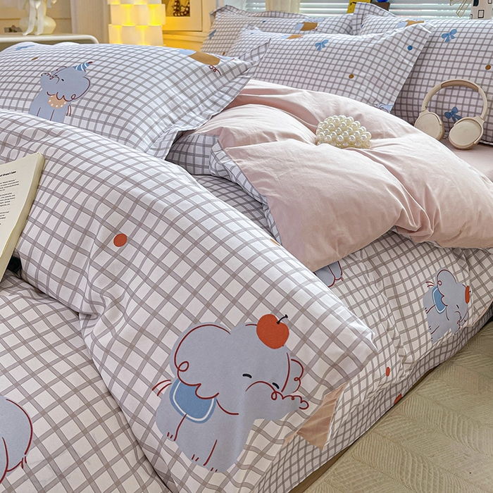 91家纺网 家纺一手货源 找家纺 （总）大柏树 2026新款全棉纯棉13376印花四件套