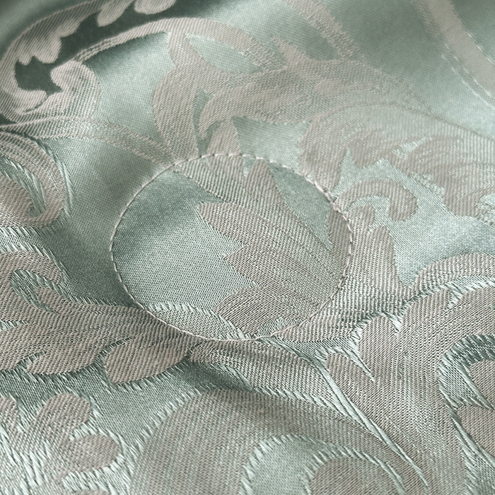 91家纺网 家纺一手货源 找家纺 莉迪娅 2026新款全棉纯棉贡缎提花夏被夏凉被空调被四件套 清凉一夏水绿