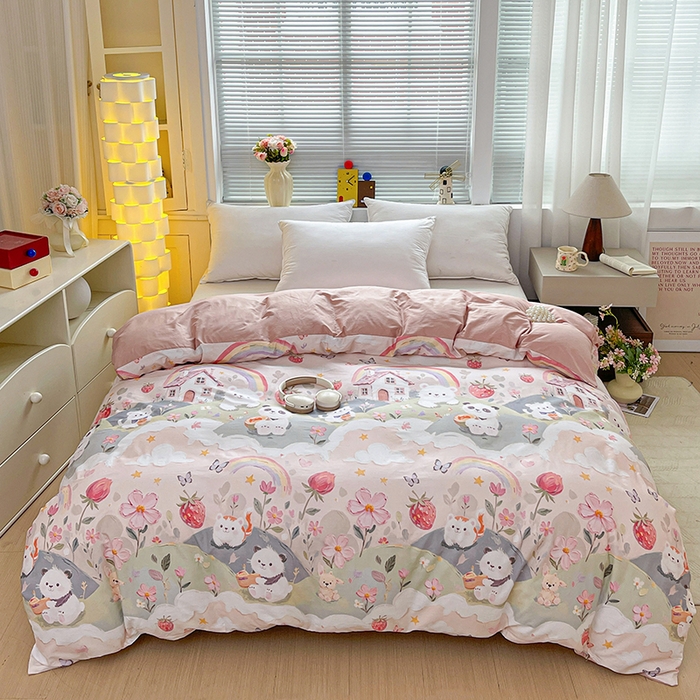 91家纺网 家纺一手货源 找家纺 （总）大柏树 2026新款全棉纯棉13376印花单被套单品被套被套单件,花间小熊,花织梦粉,花织梦紫,花自红-绿,活力小象,洛克庄园,满庭绿,晴川,月冉星河咖,云纱粉