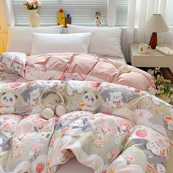 91家纺网 家纺一手货源 找家纺 （总）大柏树 2026新款全棉纯棉13376印花单被套单品被套被套单件